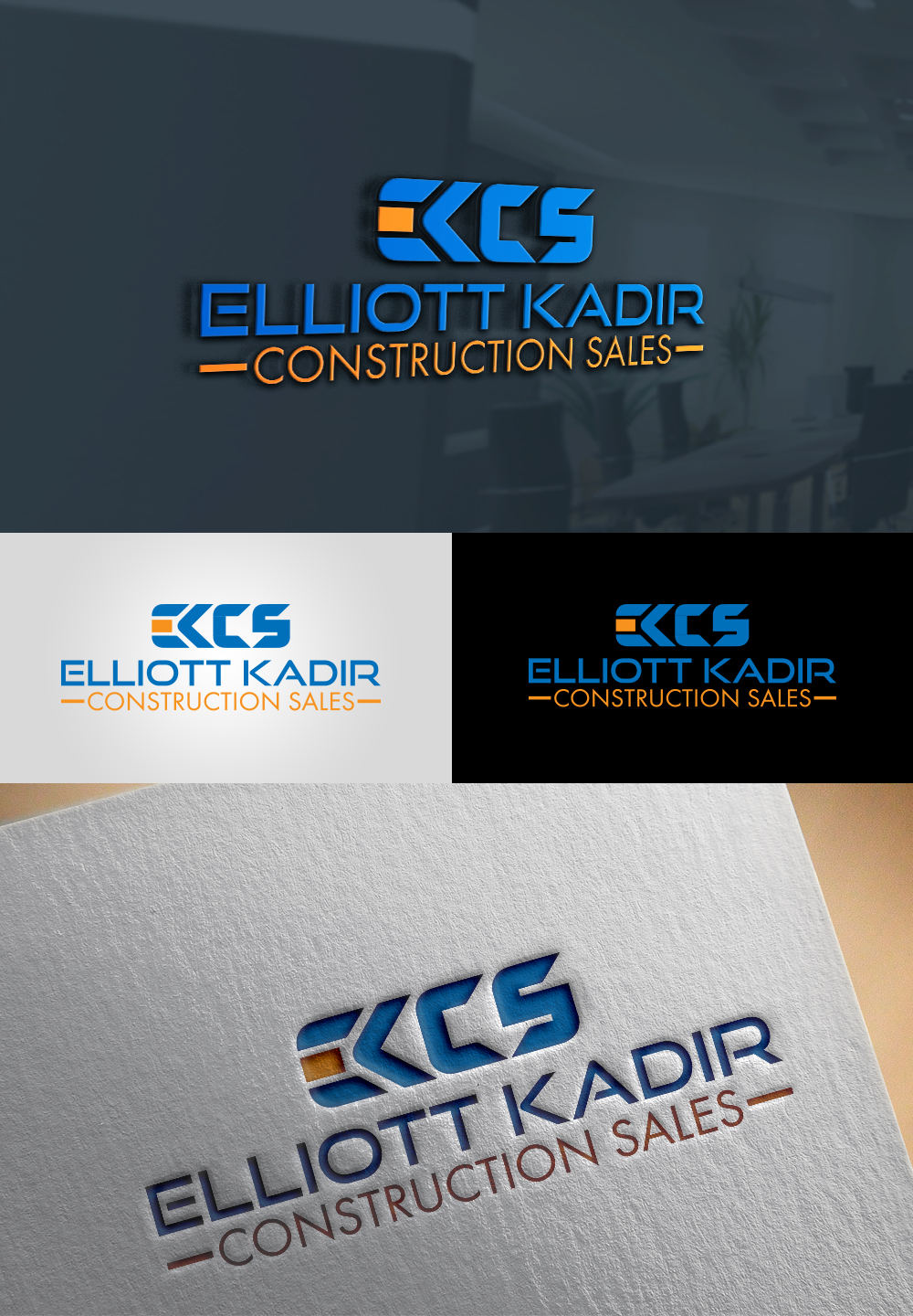 Logo Design by M. kumari for Elliott Kadir Construction Sales | Design: #13697822