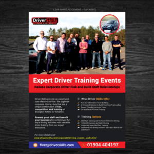 Design a Leaflet for driving day events