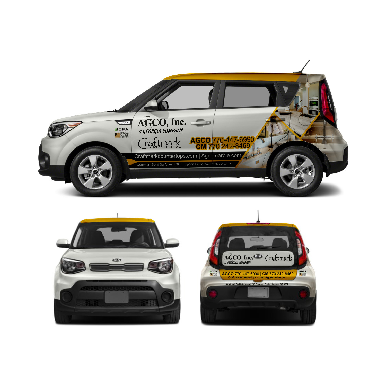 Diseño de Rotulación de Vehículo por DG+ para este proyecto | Diseño #17770700