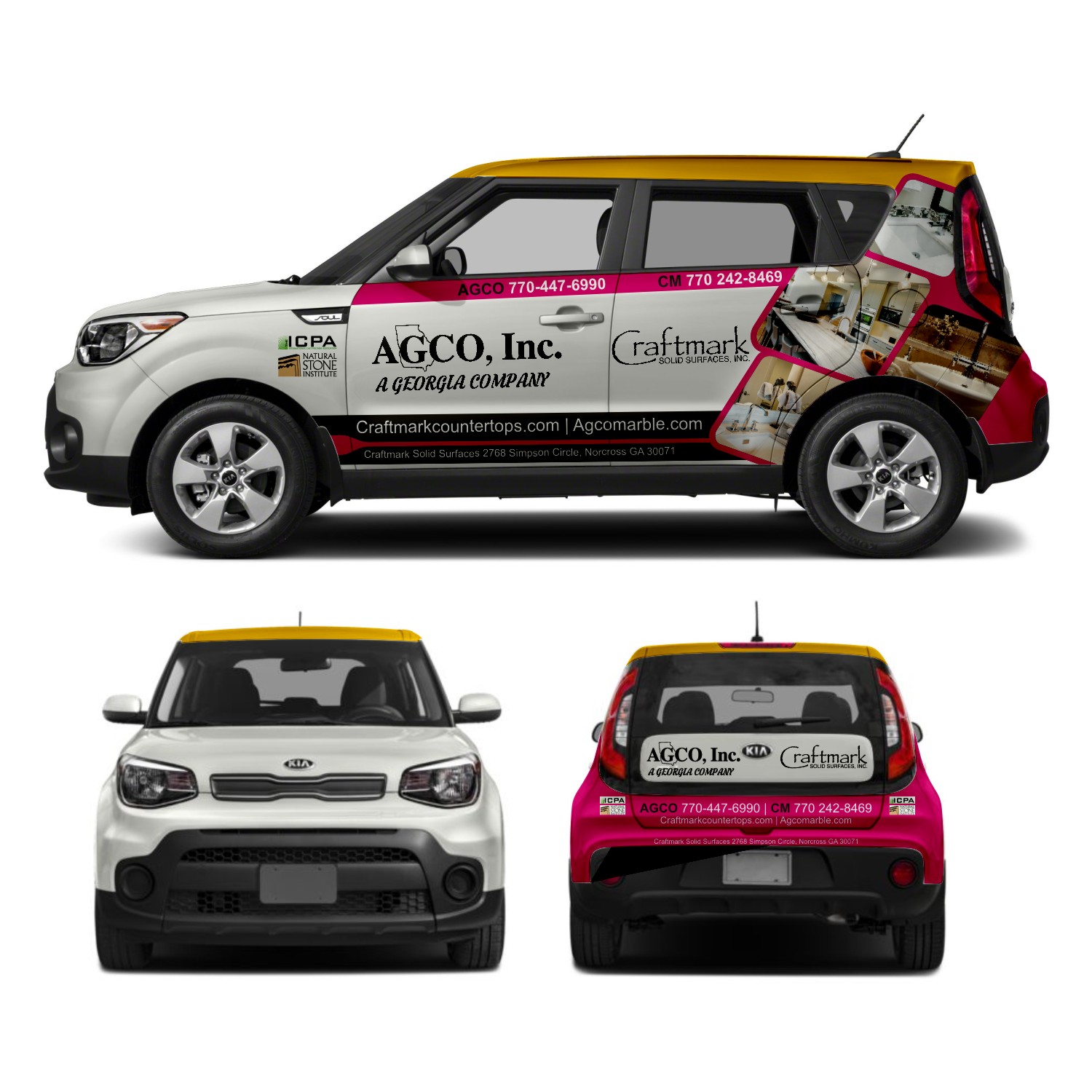 Diseño de Rotulación de Vehículo por DG+ para este proyecto | Diseño #17771119