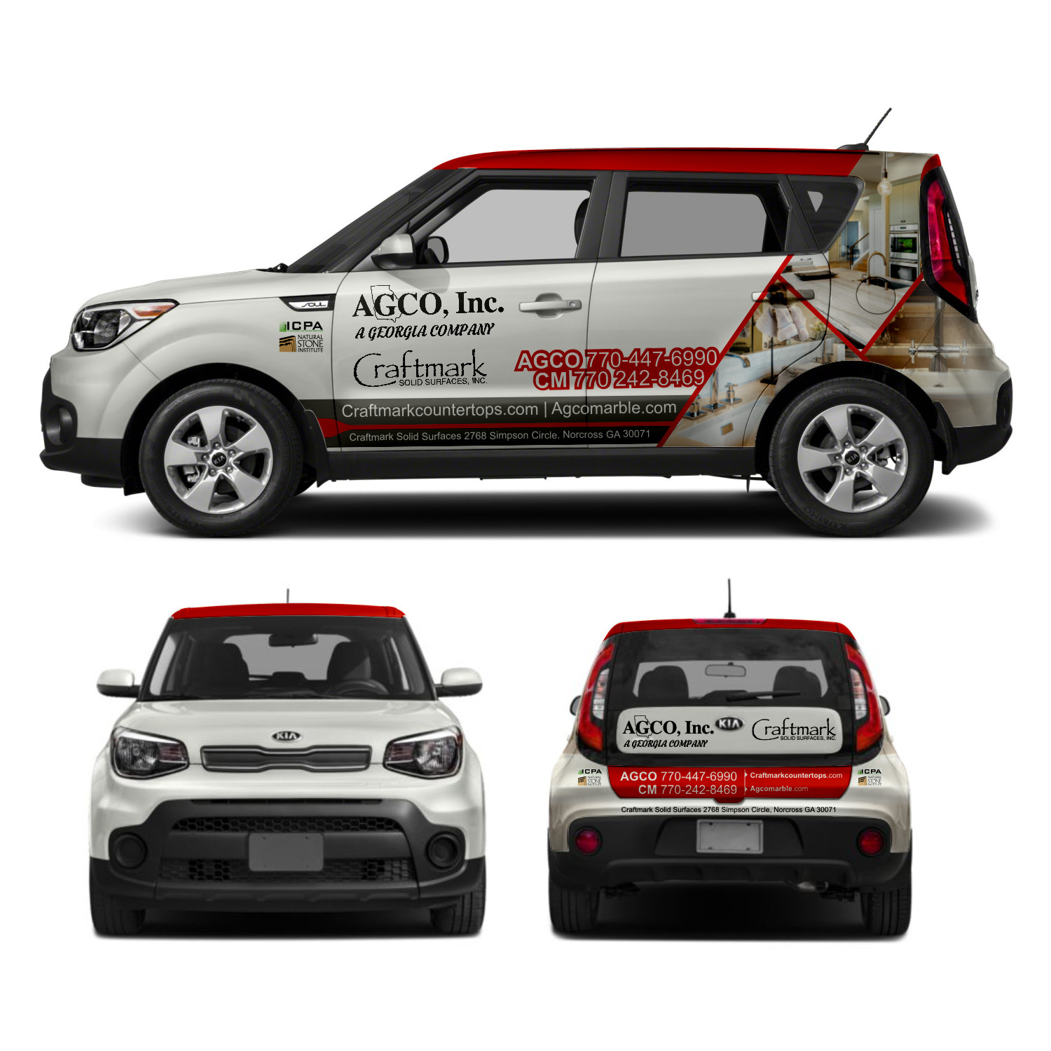 Diseño de Rotulación de Vehículo por DG+ para este proyecto | Diseño #17800644