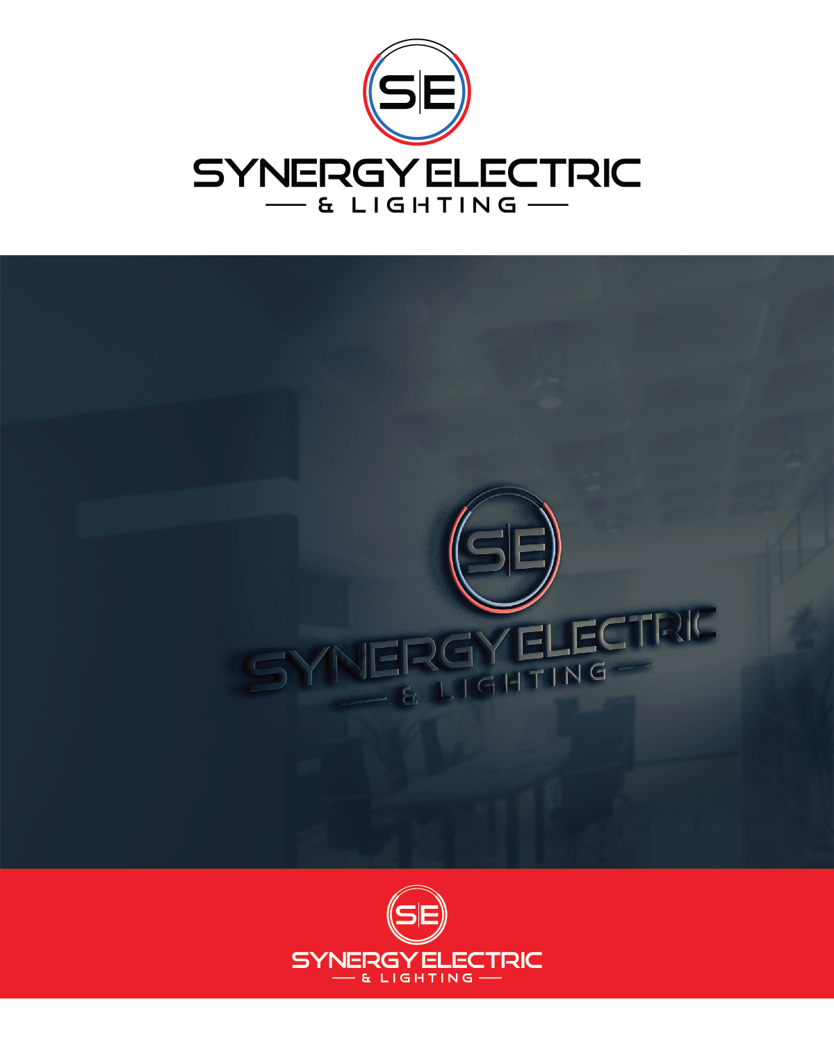 Bold, Modern, Business Logo Design for Synergy Lighting and Electric by