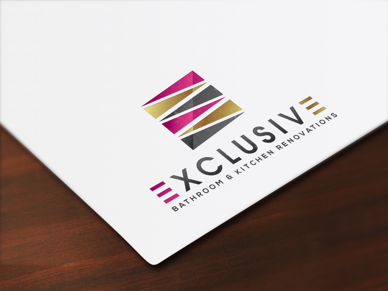 Logo Design by IMD-HUB for  Exclusive bathroom & kitchen renovations | Design #13917278