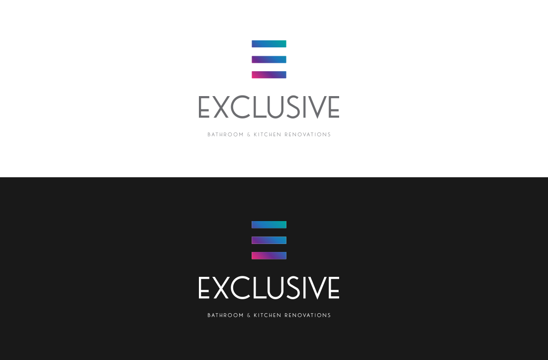 Logo Design by GLDesigns for  Exclusive bathroom & kitchen renovations | Design #13846437