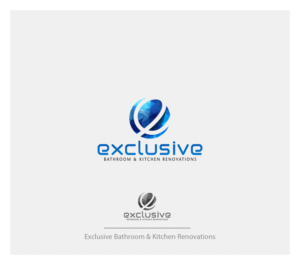Logo Design by Dream Logo Design for  Exclusive bathroom & kitchen renovations | Design: #13931235