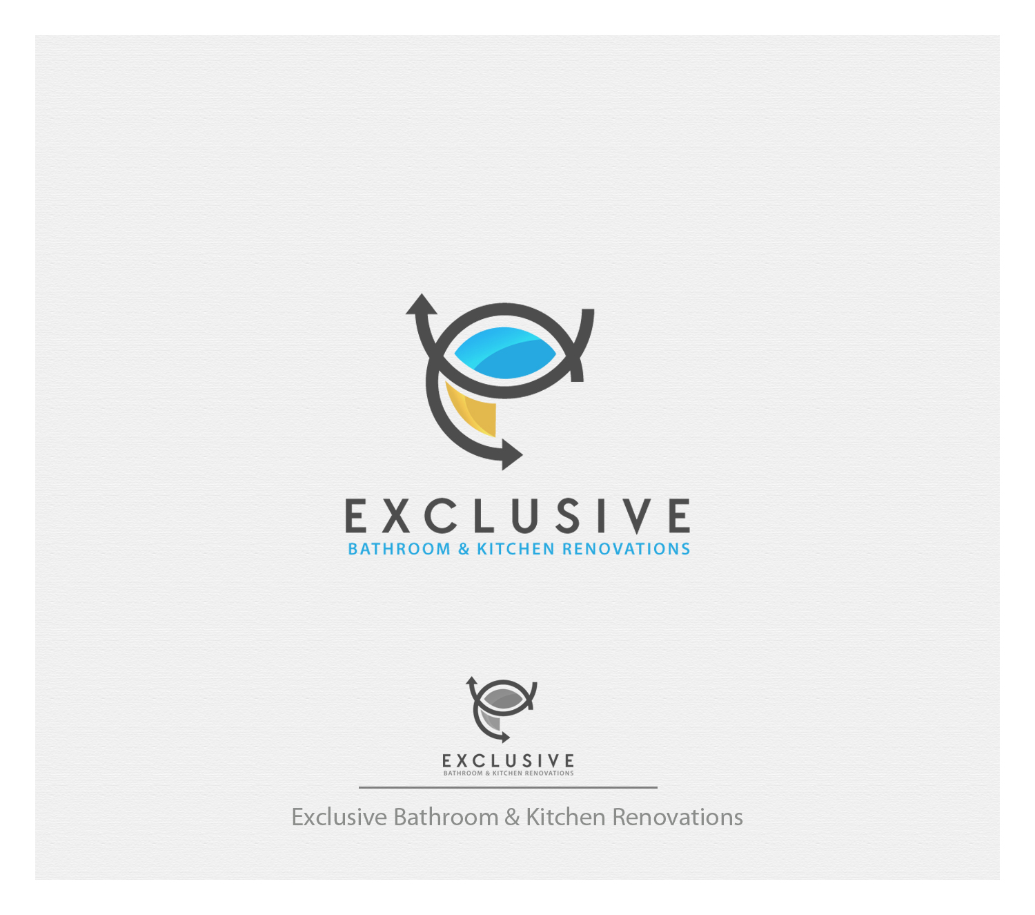 Logo Design by Dream Logo Design for  Exclusive bathroom & kitchen renovations | Design #13931241