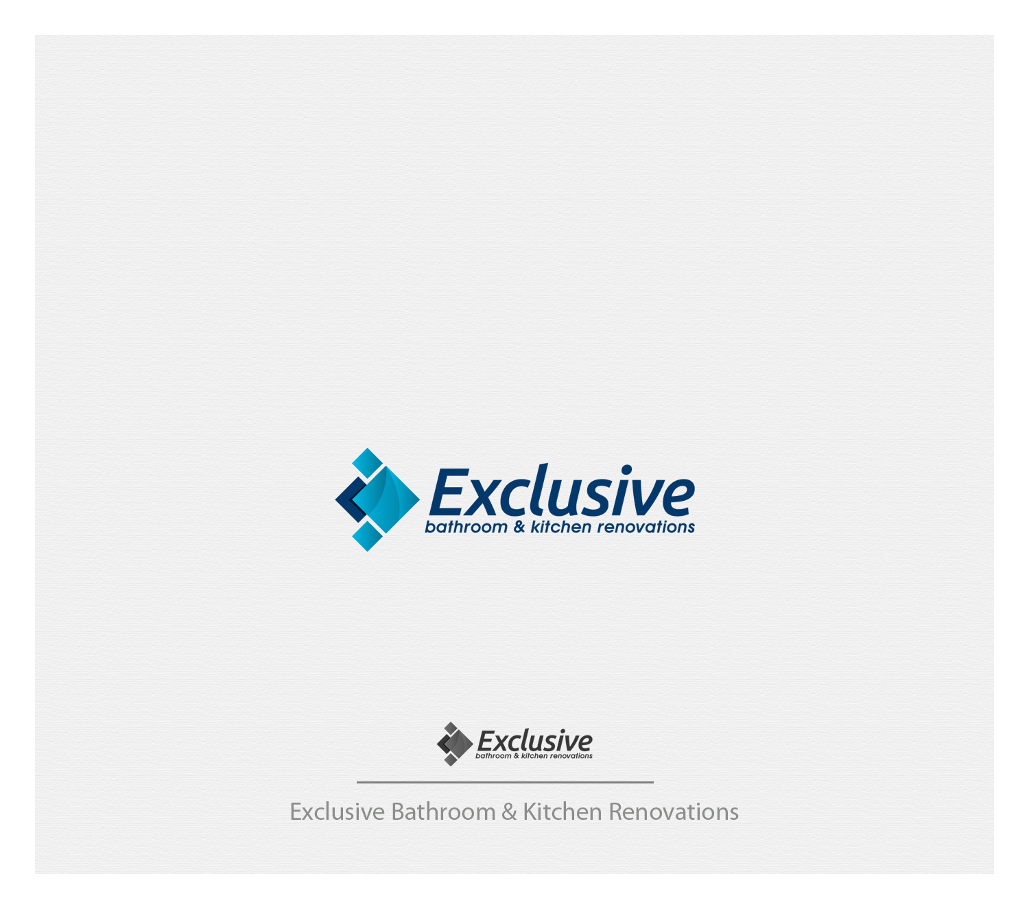 Logo Design by Dream Logo Design for  Exclusive bathroom & kitchen renovations | Design #13931252