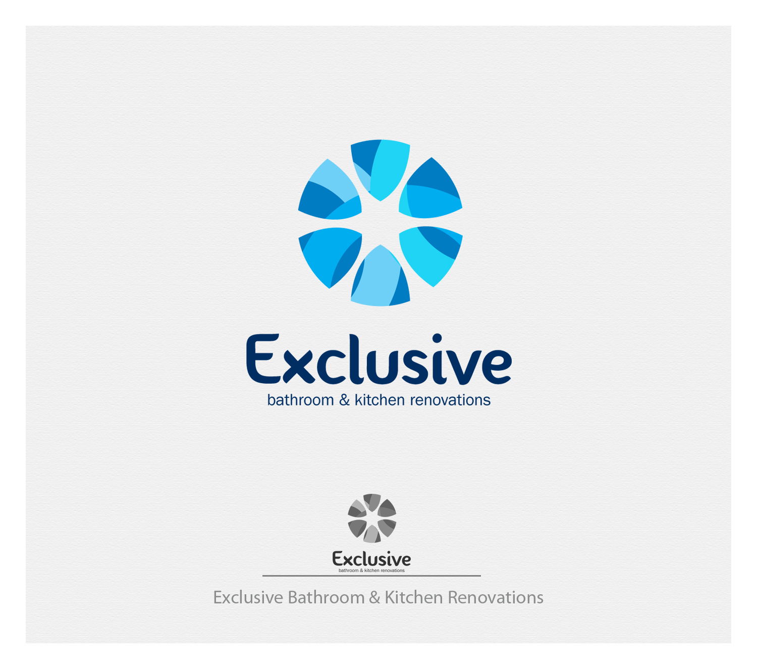 Logo Design by Dream Logo Design for  Exclusive bathroom & kitchen renovations | Design #13931253