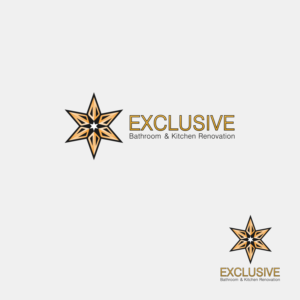 Logo Design by sonny.scarlet for  Exclusive bathroom & kitchen renovations | Design: #13934469