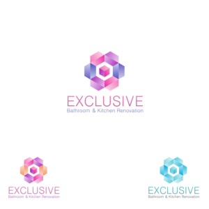 Logo Design by sonny.scarlet for  Exclusive bathroom & kitchen renovations | Design: #13935616