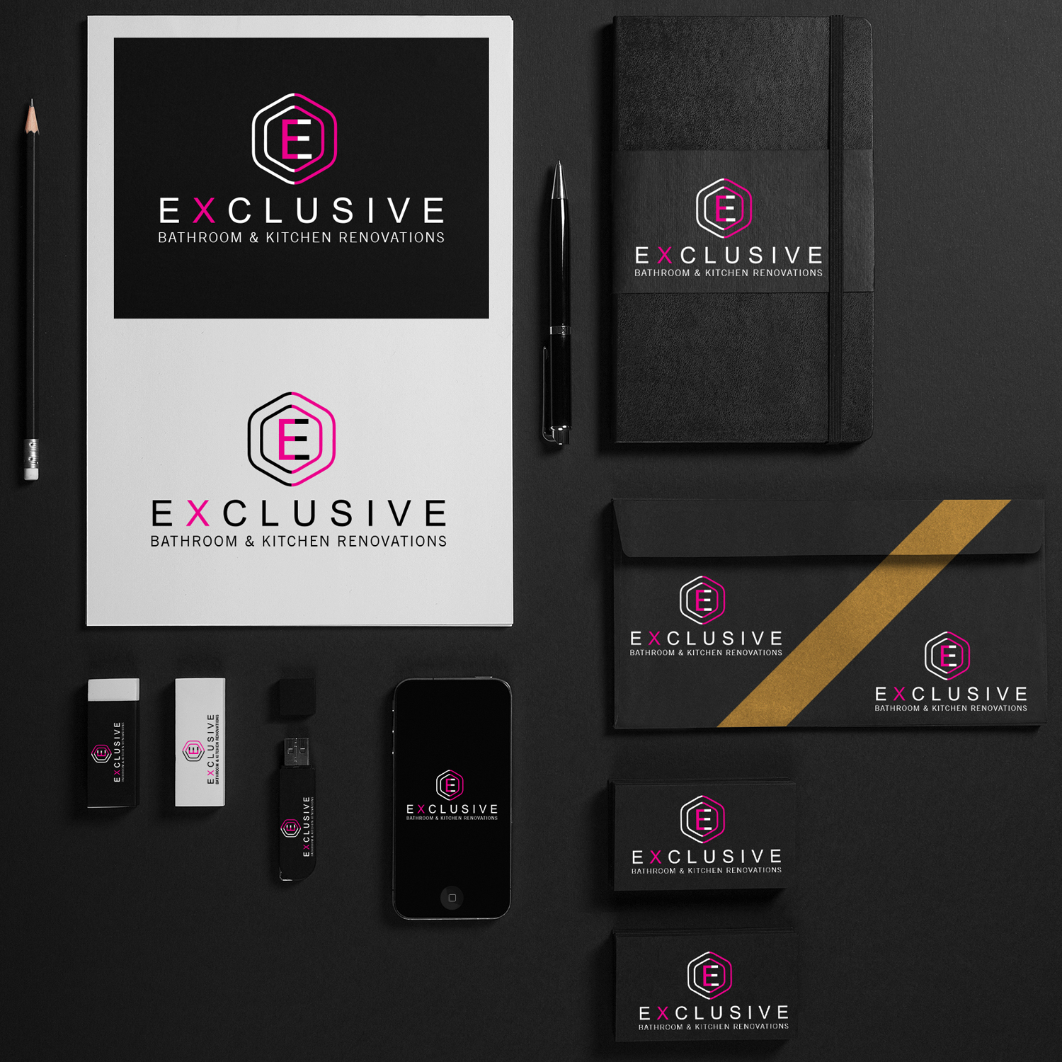Logo Design by Brand Sea for  Exclusive bathroom & kitchen renovations | Design: #13934887