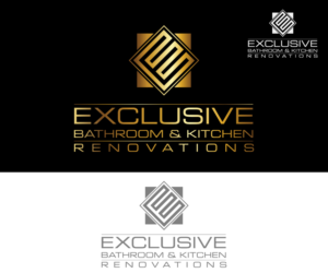 Logo Design by Athanasia for  Exclusive bathroom & kitchen renovations | Design #13859439