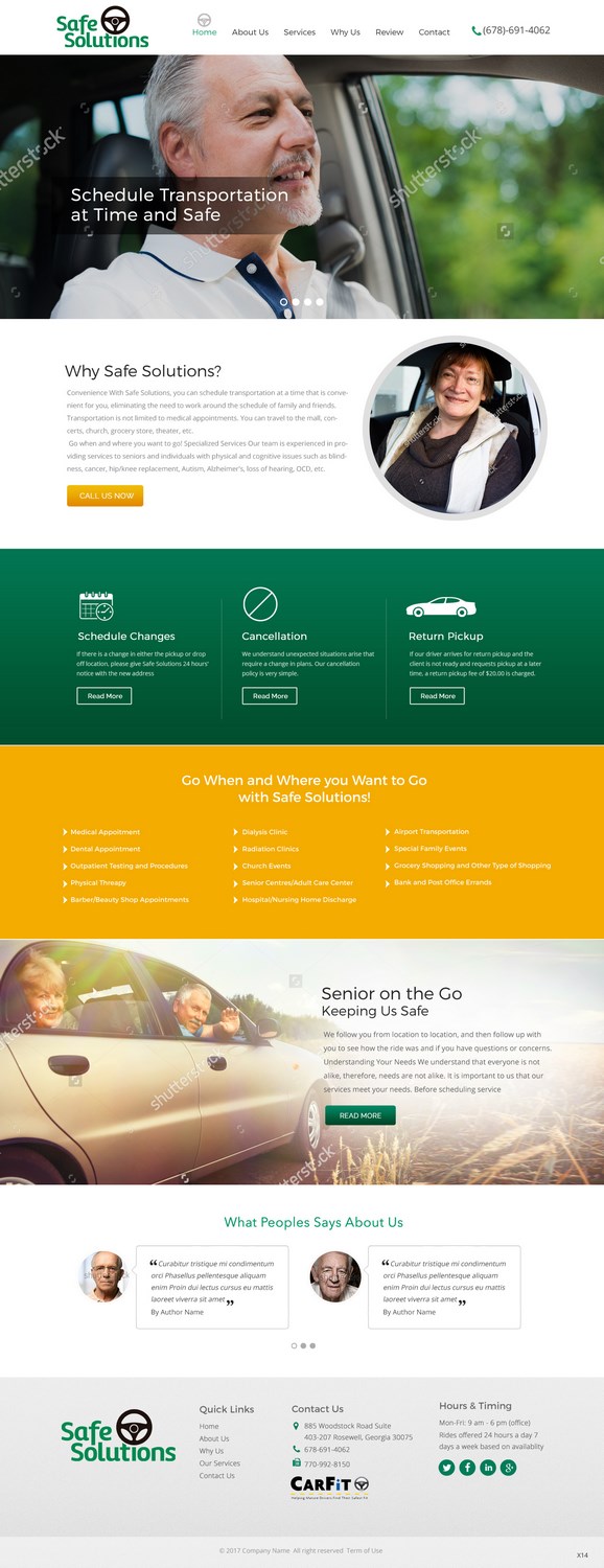 Web-Design von pb für Grand Driver, Inc. dba Safe Solutions | Design #13604171