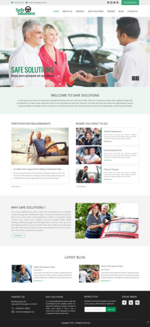 Web Design by pb for Grand Driver, Inc. dba Safe Solutions | Design: #13604172