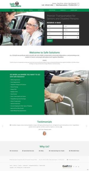 Web Design par pb pour Grand Driver, Inc. dba Safe Solutions | Design : #13607010