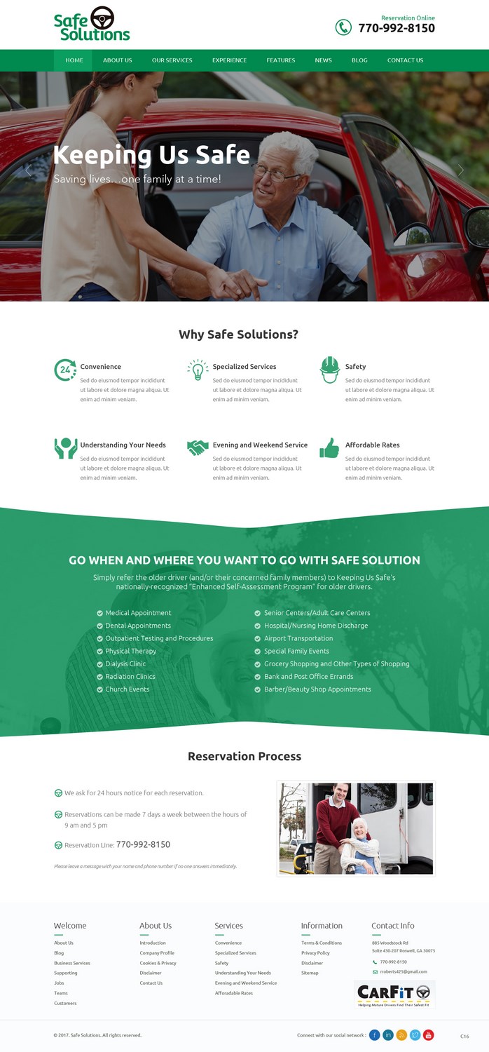 Web-Design von pb für Grand Driver, Inc. dba Safe Solutions | Design #13628231