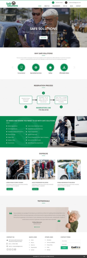 Web Design par pb pour Grand Driver, Inc. dba Safe Solutions | Design : #13628232