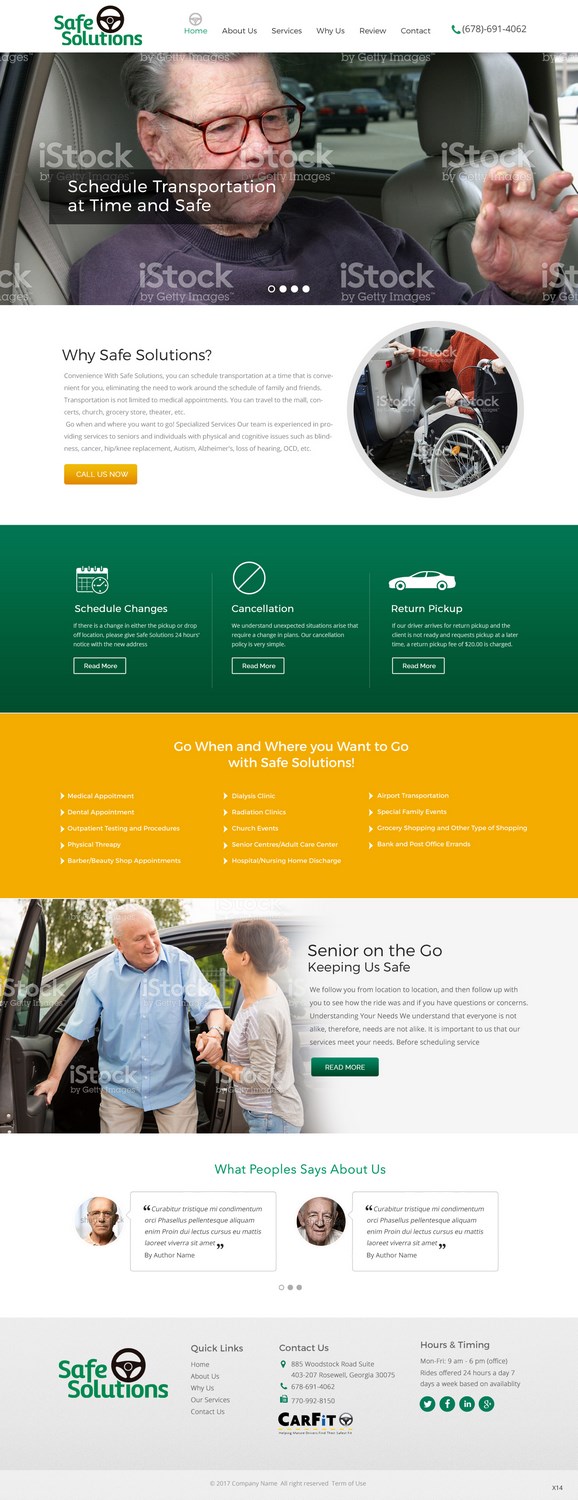 Web Design by pb for Grand Driver, Inc. dba Safe Solutions | Design #13688646