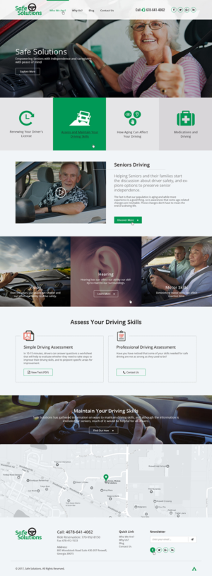 Web Design by Ved Web Services for Grand Driver, Inc. dba Safe Solutions | Design #13633378