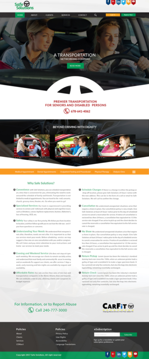 Web Design par bdesigner9 pour Grand Driver, Inc. dba Safe Solutions | Design : #13667313