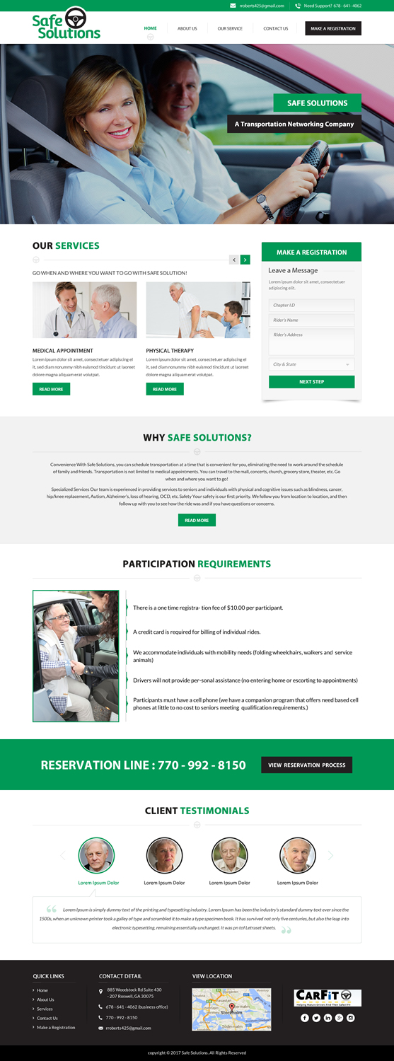 Web Design by jdv for Grand Driver, Inc. dba Safe Solutions | Design #13611325