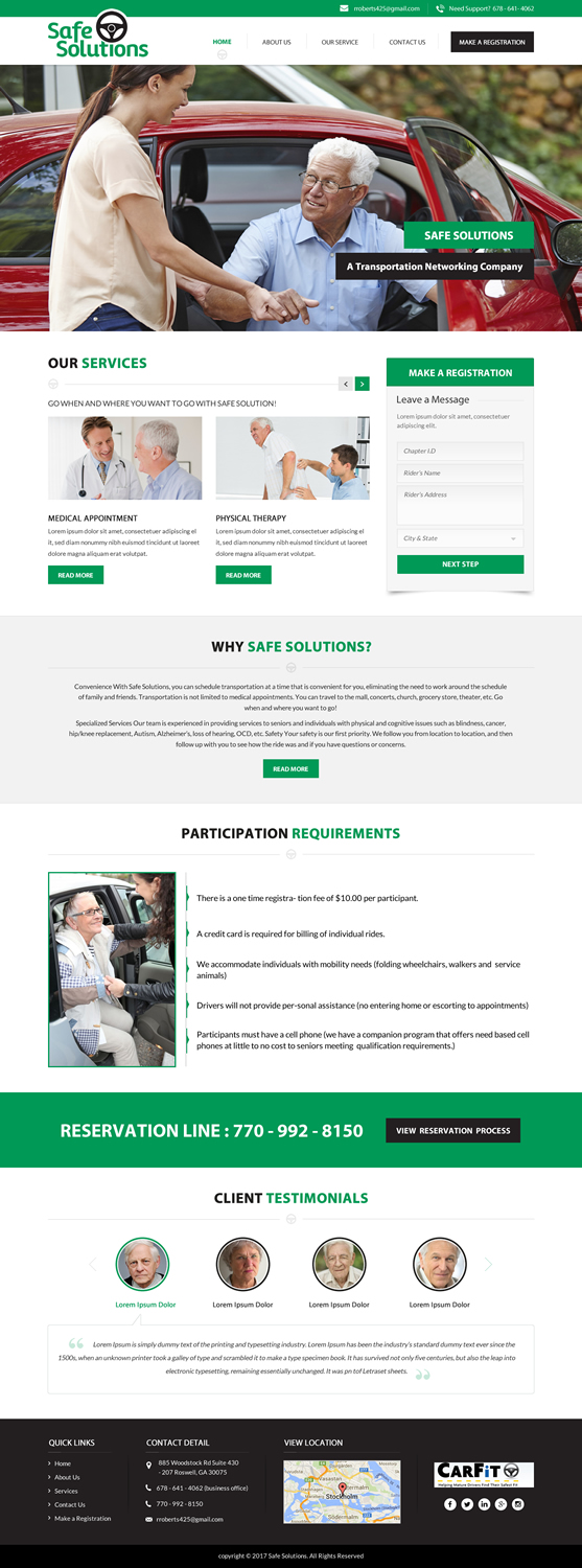 Web Design by jdv for Grand Driver, Inc. dba Safe Solutions | Design #13611326