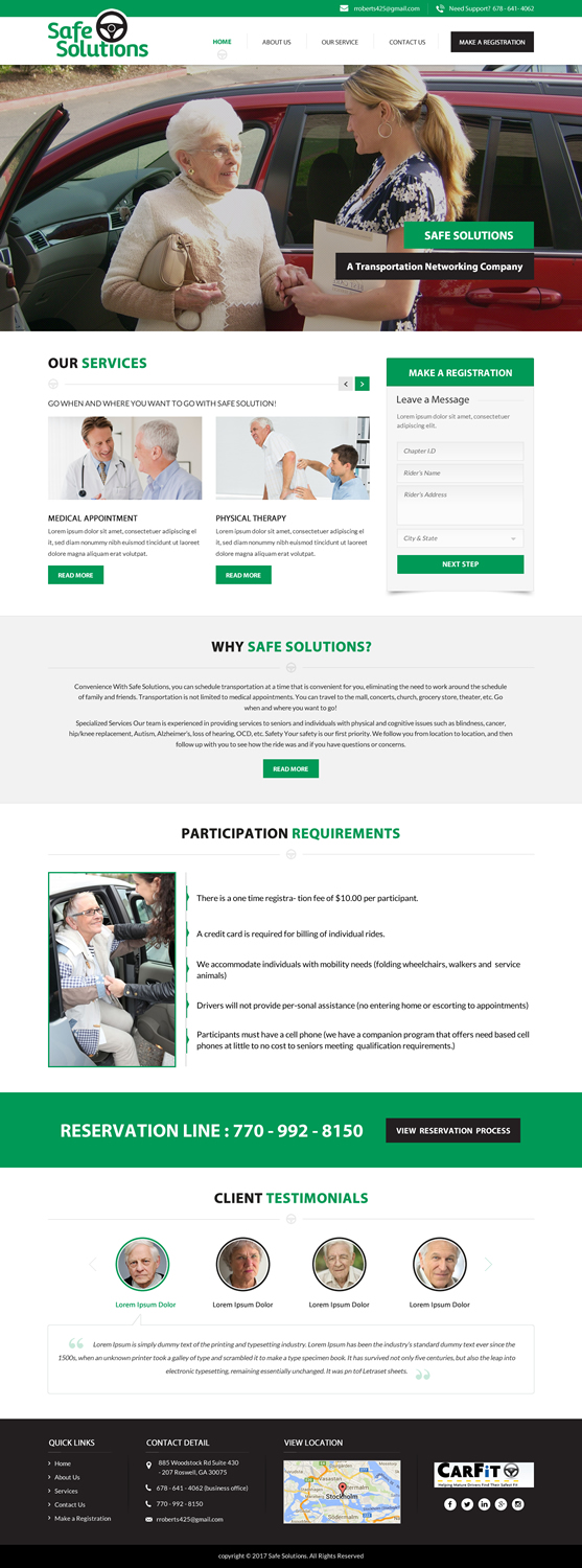 Web Design by jdv for Grand Driver, Inc. dba Safe Solutions | Design #13611327