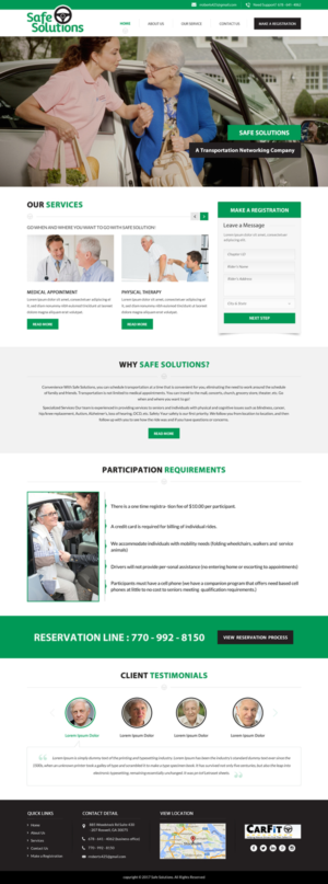 Web Design by jdv for Grand Driver, Inc. dba Safe Solutions | Design: #13611328