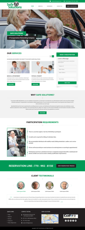 Web Design par jdv pour Grand Driver, Inc. dba Safe Solutions | Design : #13677268