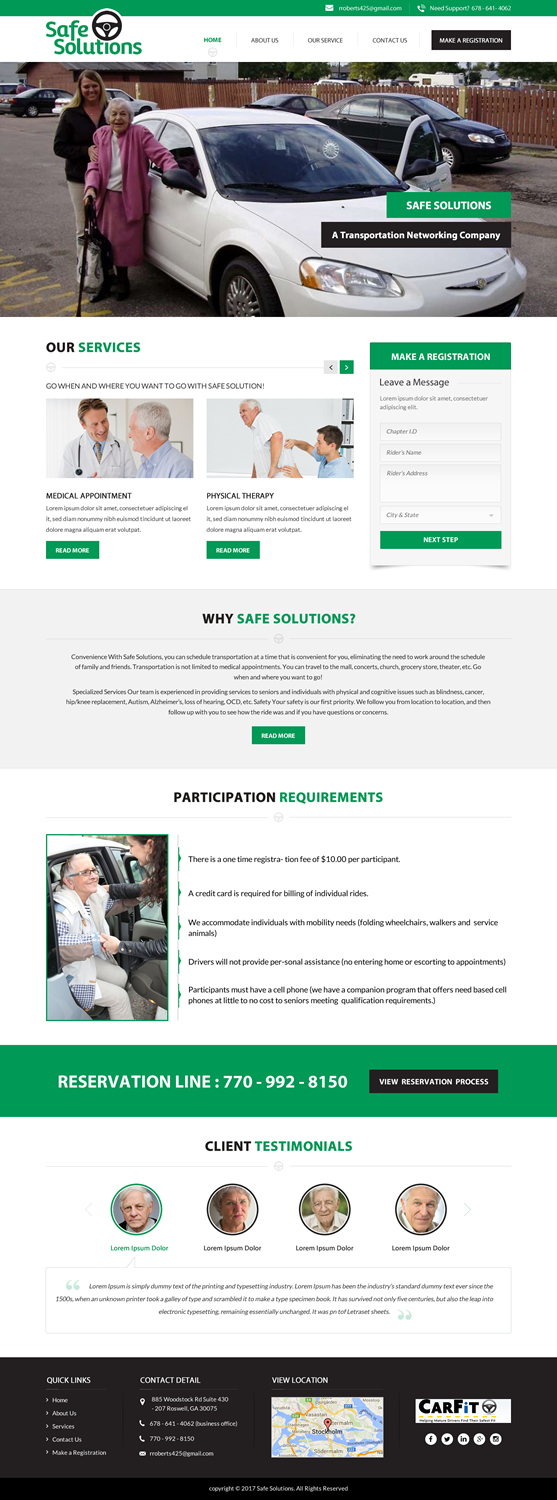 Web Design by jdv for Grand Driver, Inc. dba Safe Solutions | Design #13677373
