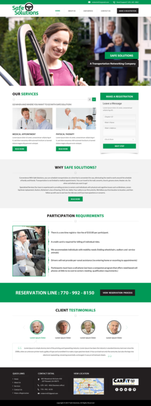 Web Design par jdv pour Grand Driver, Inc. dba Safe Solutions | Design : #13677374