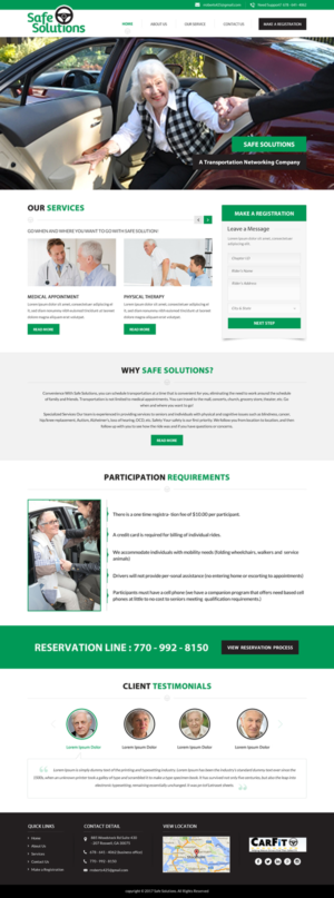 Web Design par jdv pour Grand Driver, Inc. dba Safe Solutions | Design : #13693573