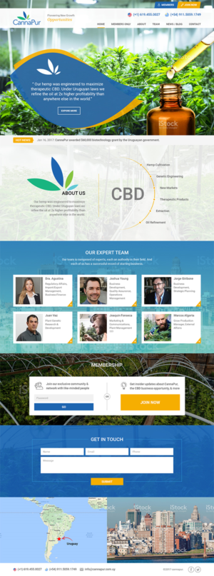 Web Design by RupalTechno for CannaPur | Design: #13646173