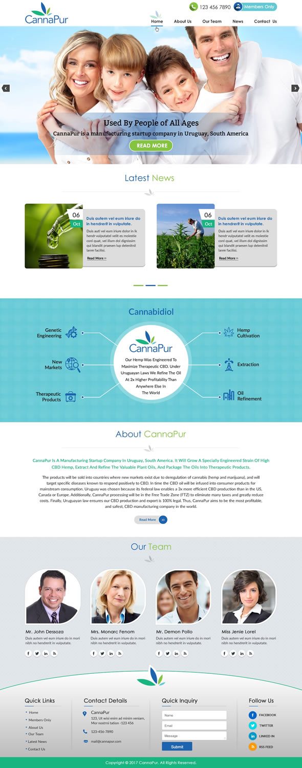 Web Design by harmi_199 for CannaPur | Design #13630744