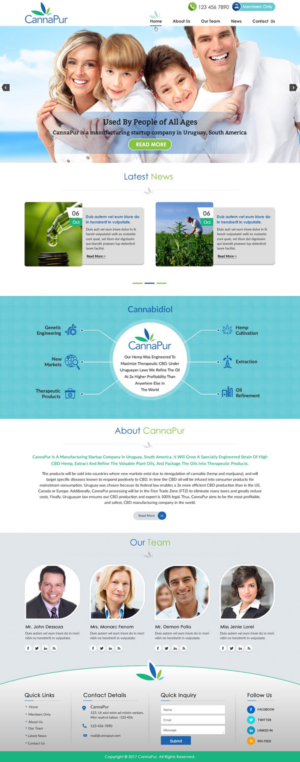 Web Design by harmi_199 for CannaPur | Design: #13630744