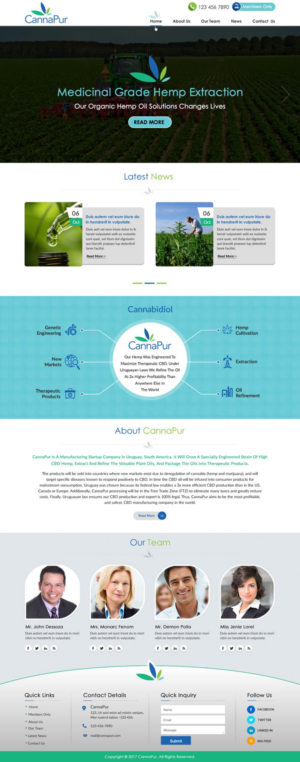 Web Design by harmi_199 for CannaPur | Design: #13630745