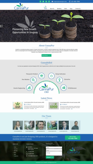 Web Design by harmi_199 for CannaPur | Design: #13630746