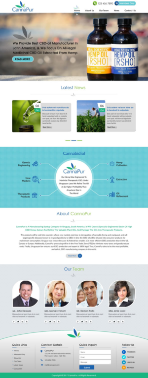 Web Design by harmi_199 for CannaPur | Design: #13630748