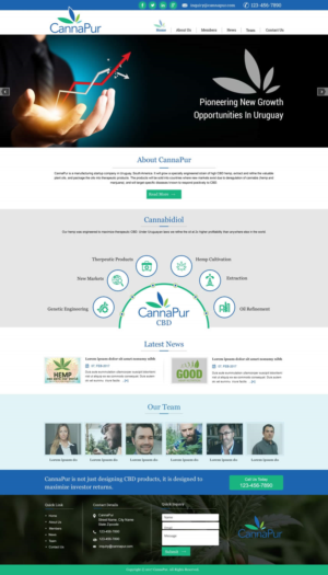 Web Design by harmi_199 for CannaPur | Design: #13630750