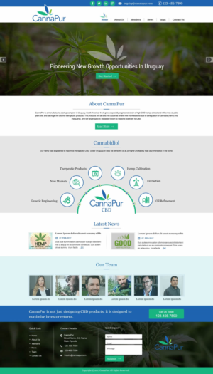 Web Design by harmi_199 for CannaPur | Design: #13630751