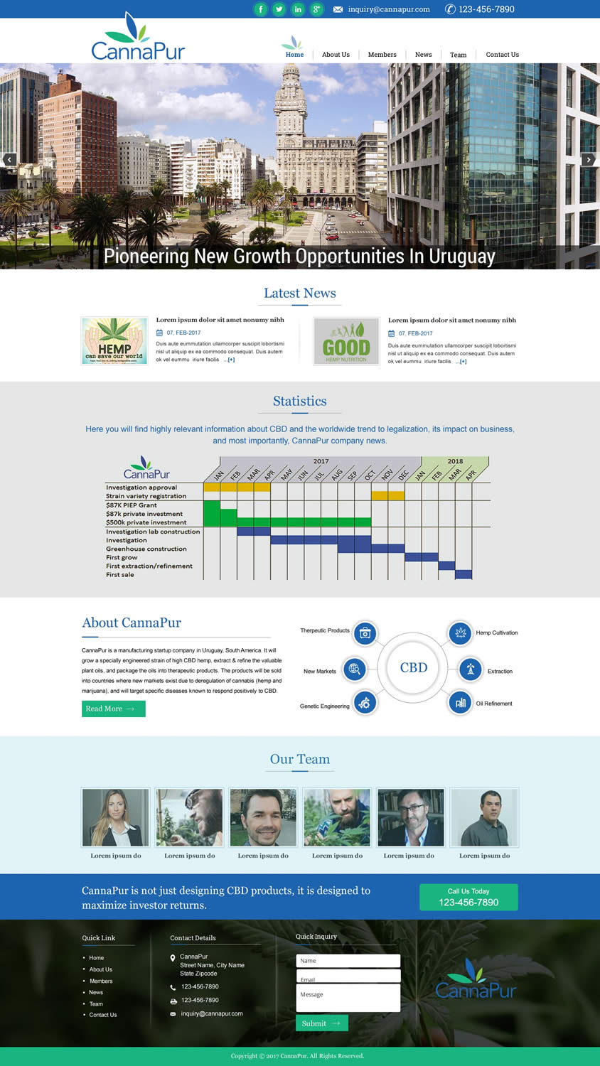 Web Design by harmi_199 for CannaPur | Design #13630794