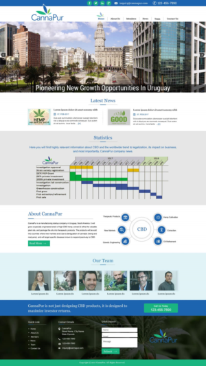Web Design by harmi_199 for CannaPur | Design: #13630794