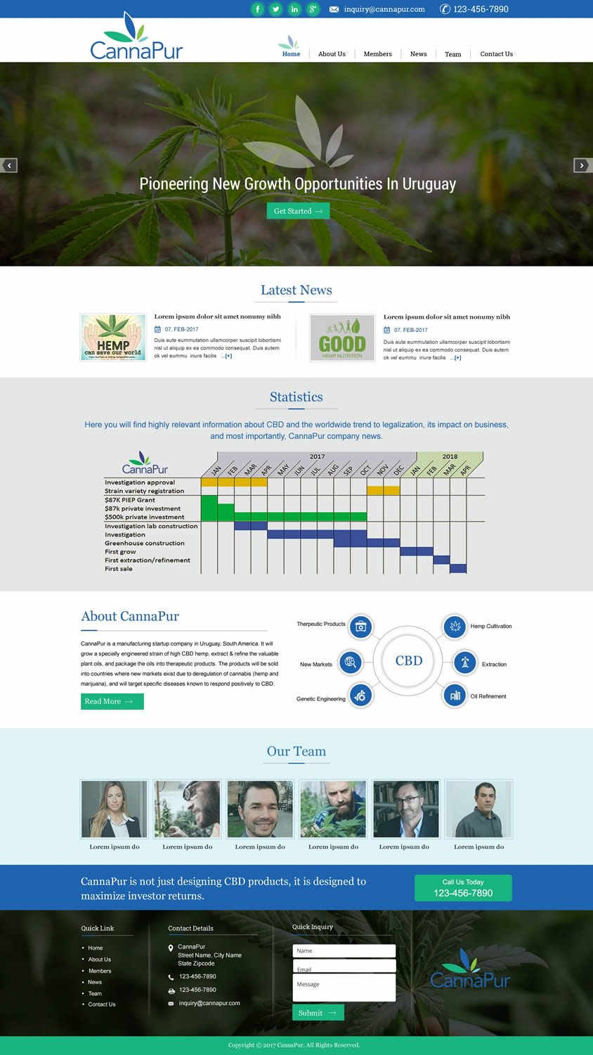 Web Design by harmi_199 for CannaPur | Design #13630795