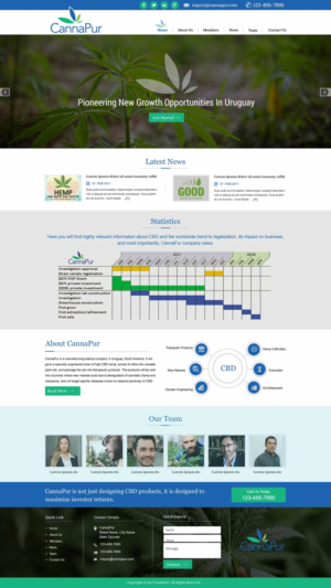 Web Design by harmi_199 for CannaPur | Design: #13630795