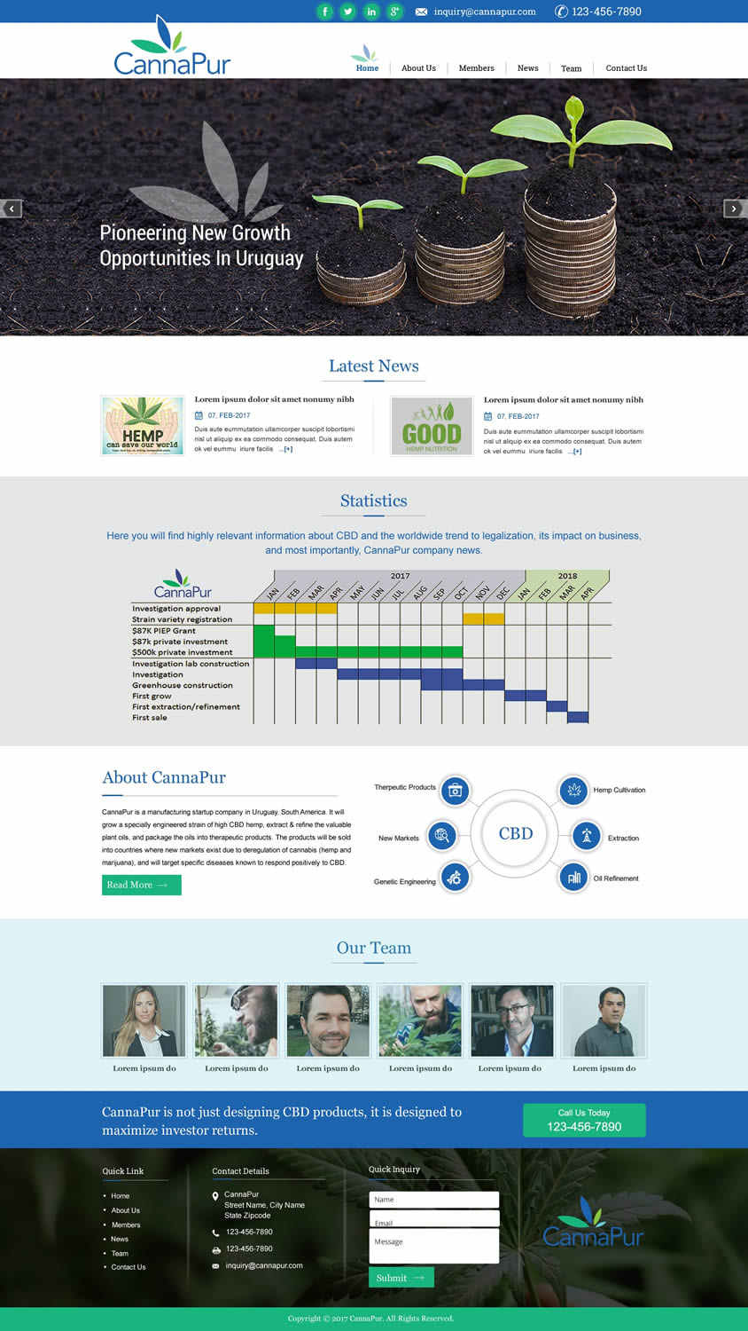 Web Design by harmi_199 for CannaPur | Design #13630797