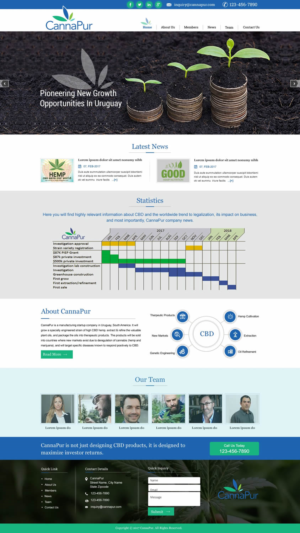 Web Design by harmi_199 for CannaPur | Design: #13630797
