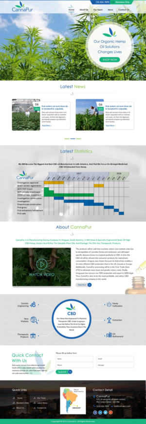 Web Design by harmi_199 for CannaPur | Design: #13641916