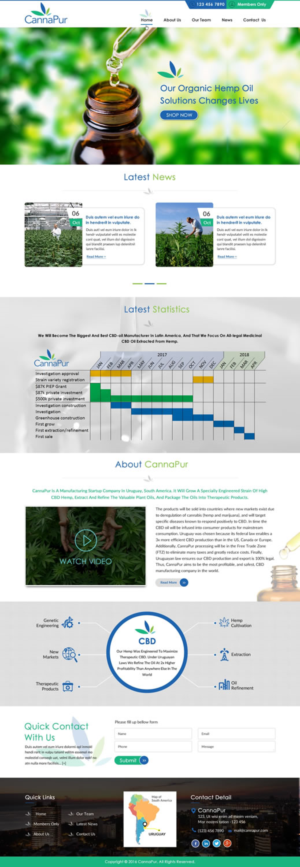 Web Design by harmi_199 for CannaPur | Design: #13641917