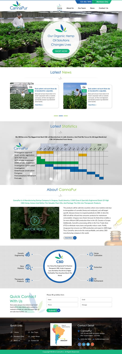 Web Design by harmi_199 for CannaPur | Design #13641918