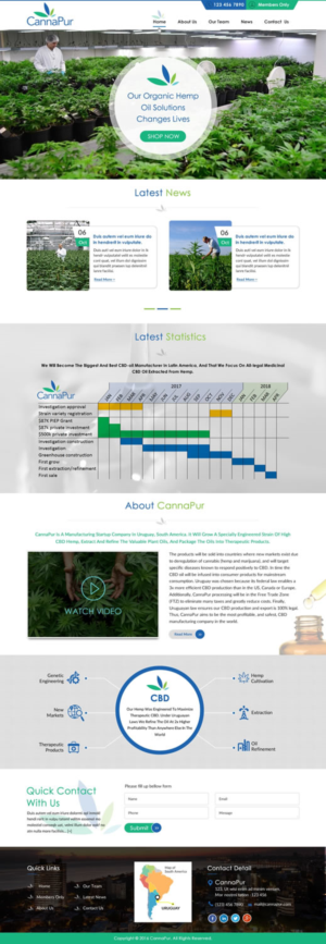 Web Design by harmi_199 for CannaPur | Design: #13641918